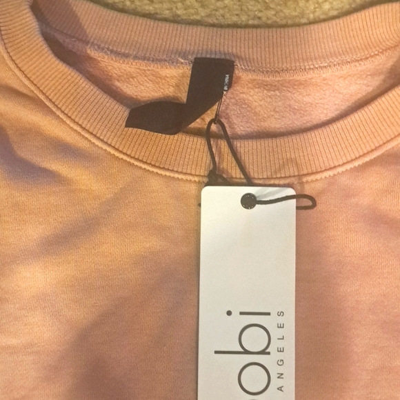 Womens NEW BOBI LA Pleated Shoulder Top L - Picture 4 of 10